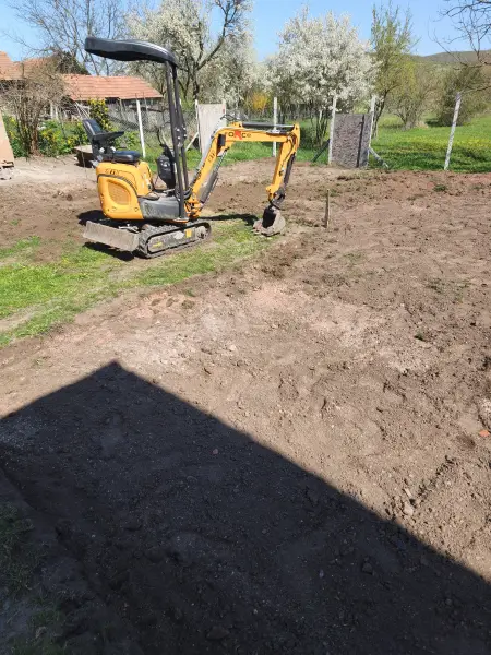 A kész, elegyengetett felület.